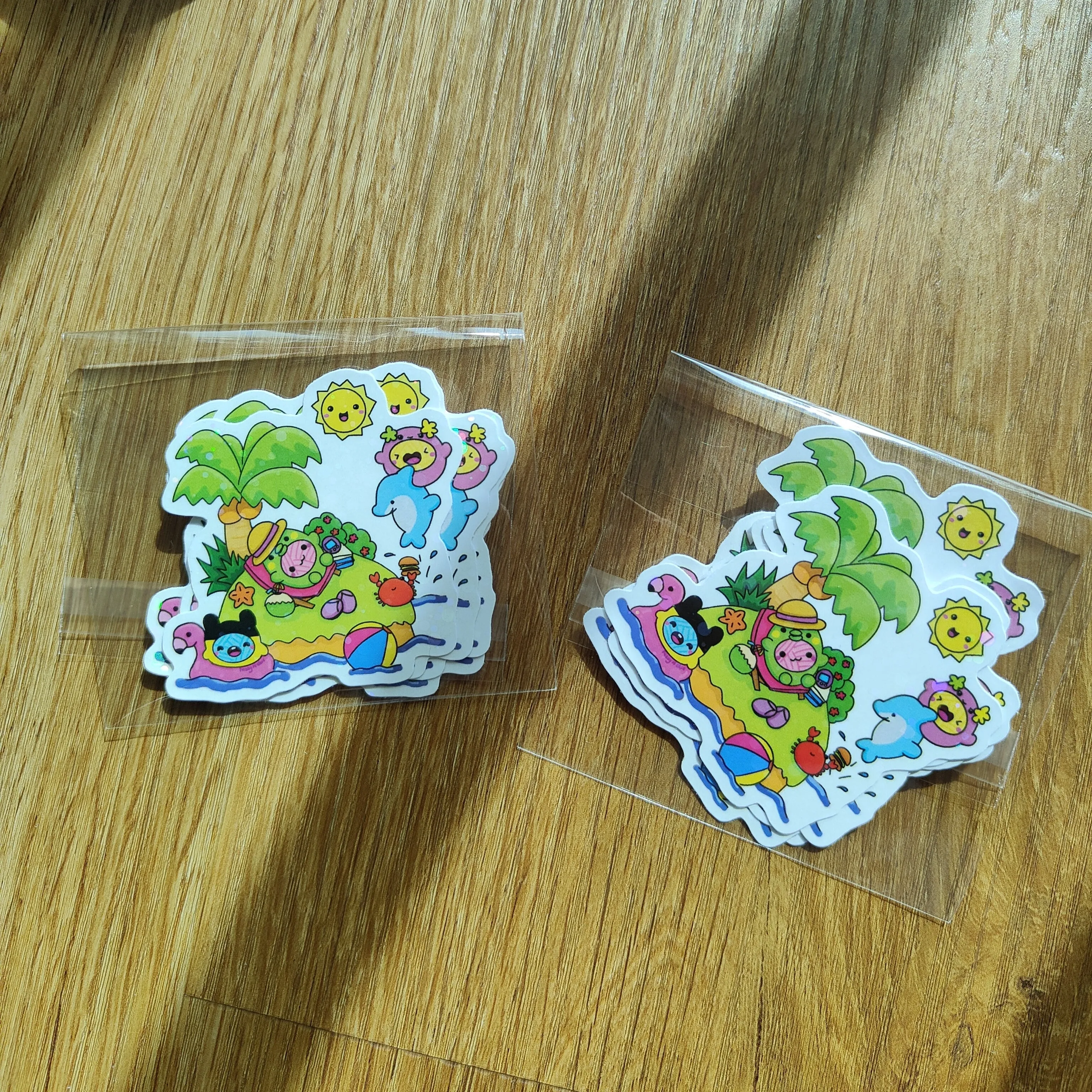 Yarn babies summer island Stickers