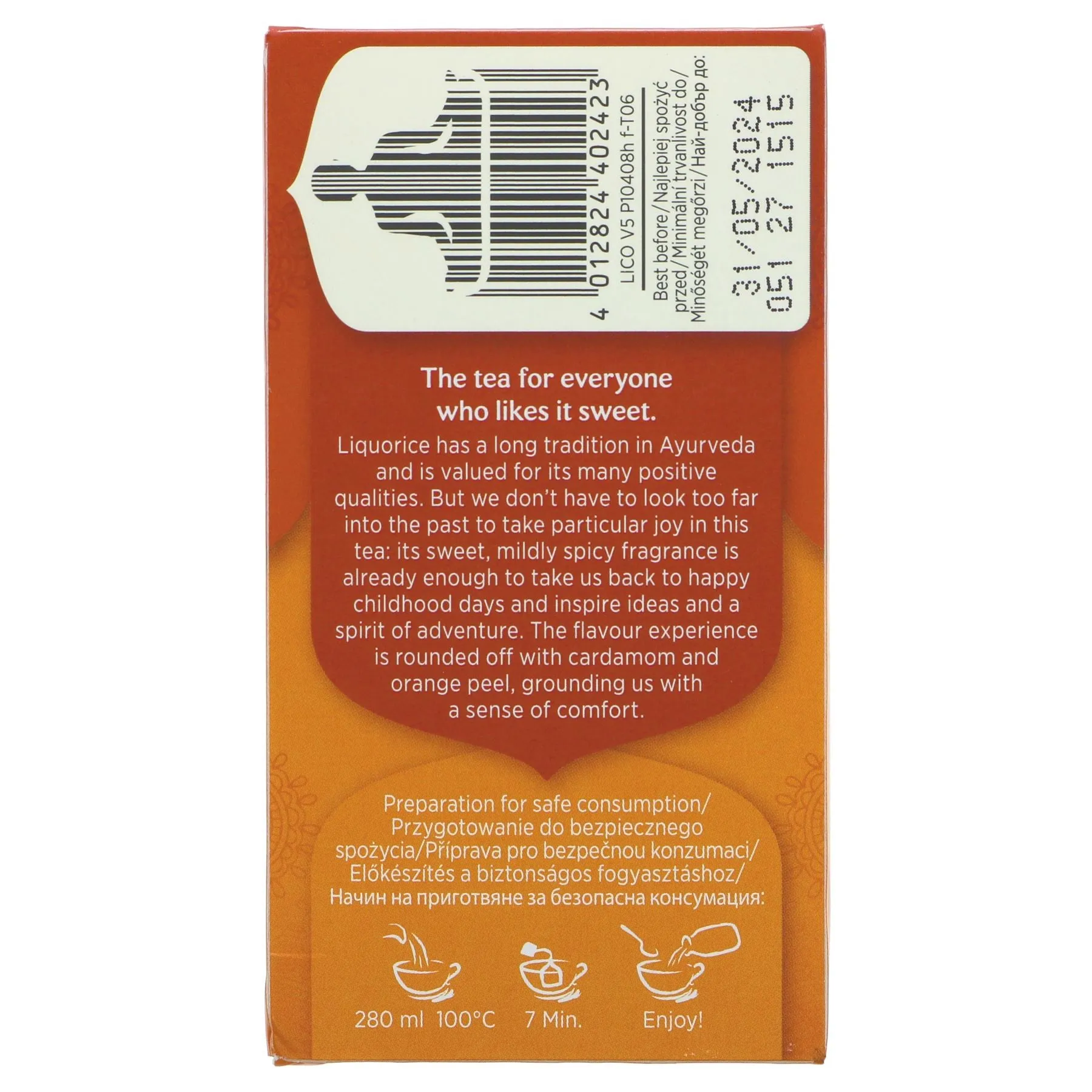 Yogi Tea | Liquorice - Liquorice, OrangePl, Caradamom | 17 bags