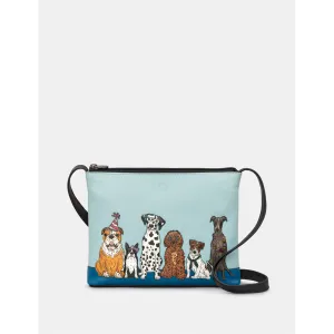Yoshi Party Dogs Leather Cross Body Bag