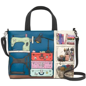Yoshi The Craft Room Black Leather Multiway Grab Bag