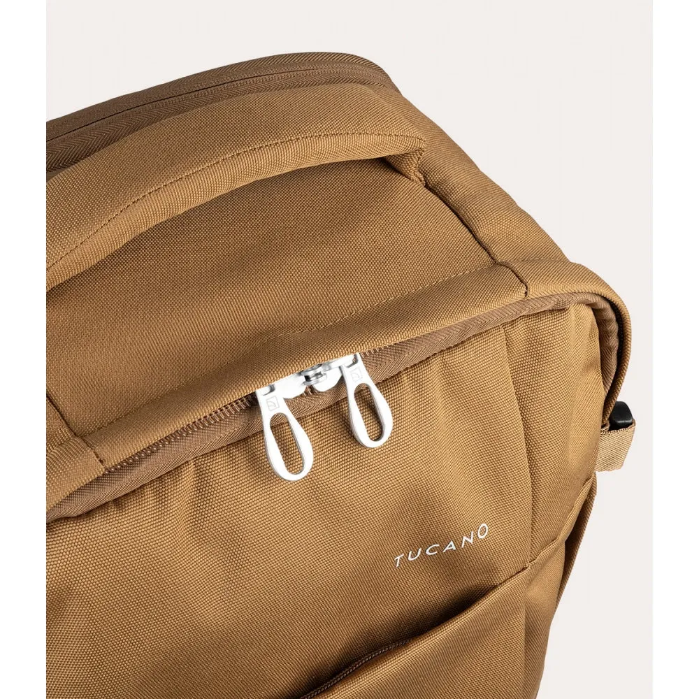 Zaino Waterproof Tucano Tugò Dry Porta PC 17,3" Marrone Chiaro