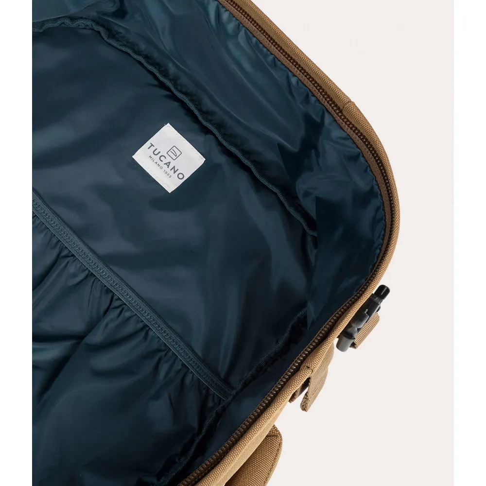 Zaino Waterproof Tucano Tugò Dry Porta PC 17,3" Marrone Chiaro