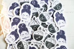 Zodiac Girl sticker set | 2pk